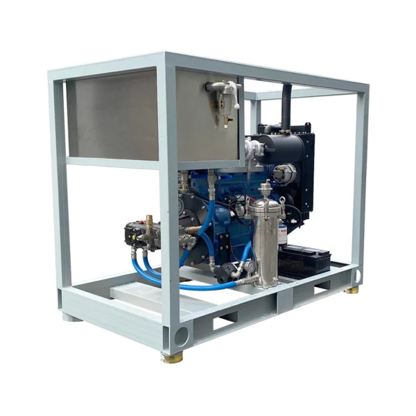 1000bar water blasiting equipment diesel engine drive